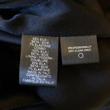 Narciso Rodriguez Dress Black/Green Mesh-Overlay Feather Print Satin Size 40 available at CelebrityOwned.com img_7