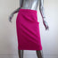 Narciso Rodriguez Pencil Skirt Fuchsia Wool-Blend Pique Size 40 NEW