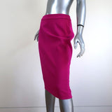 Narciso Rodriguez Pencil Skirt Fuchsia Wool-Blend Pique Size 40 NEW available at CelebrityOwned.com img_2