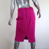 Narciso Rodriguez Pencil Skirt Fuchsia Wool-Blend Pique Size 40 NEW available at CelebrityOwned.com img_4