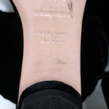 Nicholas Kirkwood Courtney Slide Sandals Black Velvet Size 37 Double-Band Flats available at CelebrityOwned.com img_10