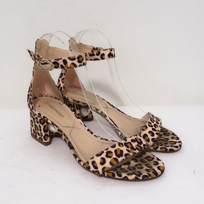 Nicholas Kirkwood Faux Pearl Sandals Miri Leopard Print Grosgrain Size 38 available at CelebrityOwned.com img_1