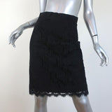 Nili Lotan Pencil Skirt Sawyer Black Lace Size 4 available at CelebrityOwned.com img_1