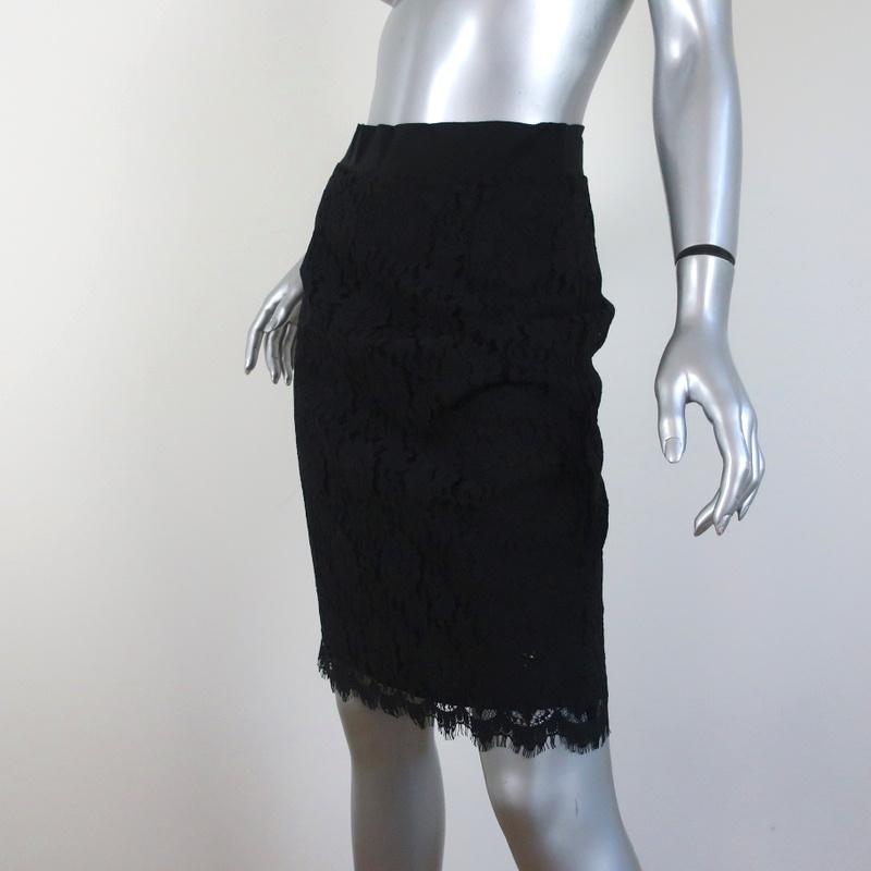 Nili Lotan Pencil Skirt Sawyer Black Lace Size 4 available at CelebrityOwned.com img_2
