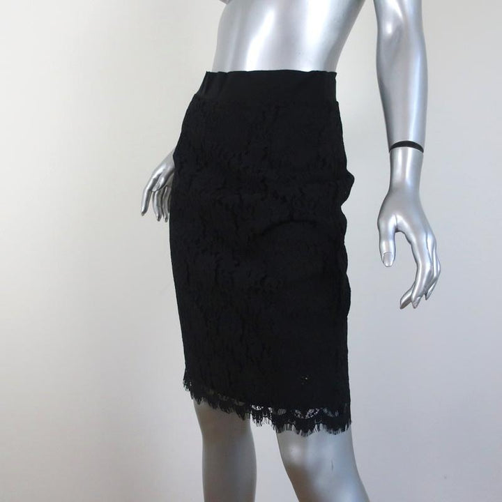 Nili Lotan Pencil Skirt Sawyer Black Lace Size 4 available at CelebrityOwned.com img_2