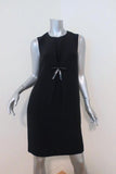 No. 21 Bow Detail Dress Black Crepe Size 40 Sleeveless Shift available at CelebrityOwned.com img_1