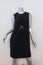 No. 21 Bow Detail Dress Black Crepe Size 40 Sleeveless Shift