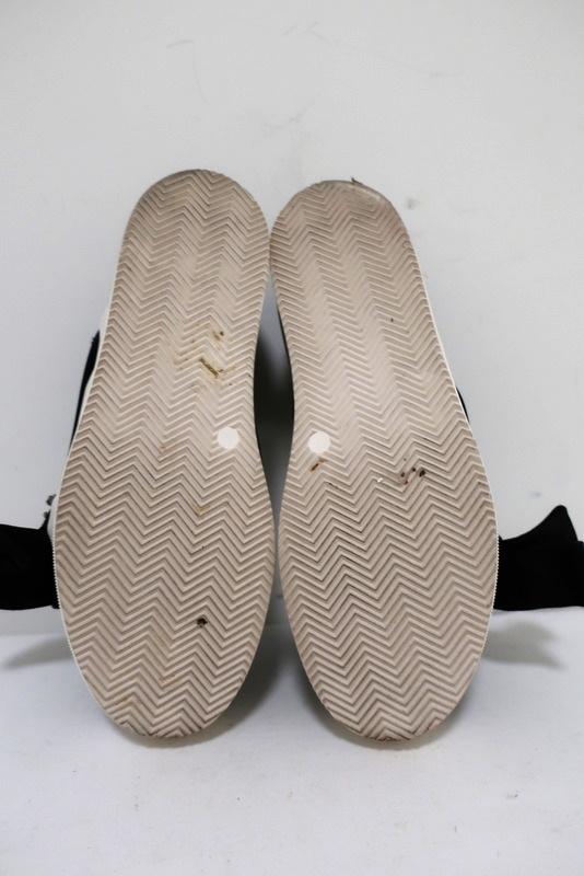 No. 21 Bow Sneakers Black Crystal-Embellished Satin Size 36.5 Slip-On Flatform available at CelebrityOwned.com img_11