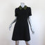 No. 21 Crystal-Embellished Collar Shift Dress Black Stretch Crepe Size 42 NEW