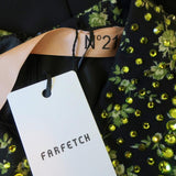 No. 21 Crystal-Embellished Collar Shift Dress Black Stretch Crepe Size 42 NEW available at CelebrityOwned.com img_6