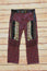 No. 21 Pants Black/Multi Floral Patchwork Print Silk Size 36 Cropped Trousers