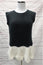 Novis Knit Top Black & White Cashmere-Silk Size Extra Small Sleeveless Sweater