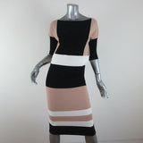 Ohne Titel Dress Black/Beige Colorblock Knit Size Small Short Sleeve Sheath NEW available at CelebrityOwned.com img_1