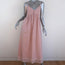 Ottod'Ame Sundress Pink Cotton Size US 4 Empire Waist Maxi Dress NEW