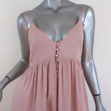 Ottod'Ame Sundress Pink Cotton Size US 4 Empire Waist Maxi Dress NEW available at CelebrityOwned.com img_2