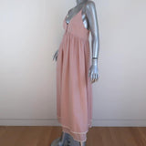 Ottod'Ame Sundress Pink Cotton Size US 4 Empire Waist Maxi Dress NEW available at CelebrityOwned.com img_3