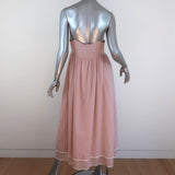 Ottod'Ame Sundress Pink Cotton Size US 4 Empire Waist Maxi Dress NEW available at CelebrityOwned.com img_5