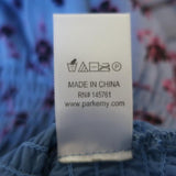 Parker Cold Shoulder Blouse Tori Blue Floral Print Sz Small Long Sleeve Top NEW available at CelebrityOwned.com img_10