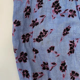 Parker Cold Shoulder Blouse Tori Blue Floral Print Sz Small Long Sleeve Top NEW available at CelebrityOwned.com img_7