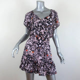 Parker Mini Dress Augustine Animal Print Silk-Blend Size Extra Small available at CelebrityOwned.com img_1