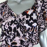 Parker Mini Dress Augustine Animal Print Silk-Blend Size Extra Small available at CelebrityOwned.com img_3