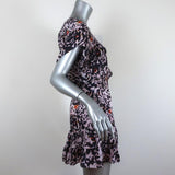 Parker Mini Dress Augustine Animal Print Silk-Blend Size Extra Small available at CelebrityOwned.com img_4