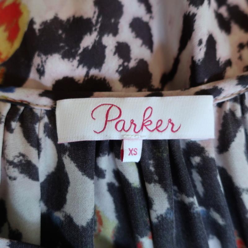 Parker Mini Dress Augustine Animal Print Silk-Blend Size Extra Small available at CelebrityOwned.com img_6