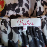 Parker Mini Dress Augustine Animal Print Silk-Blend Size Extra Small available at CelebrityOwned.com img_6