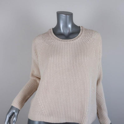 Paul & Joe Sister Sweater Neron Ivory Ribbed Knit Size 2 Crewneck Pullover available at CelebrityOwned.com img_1