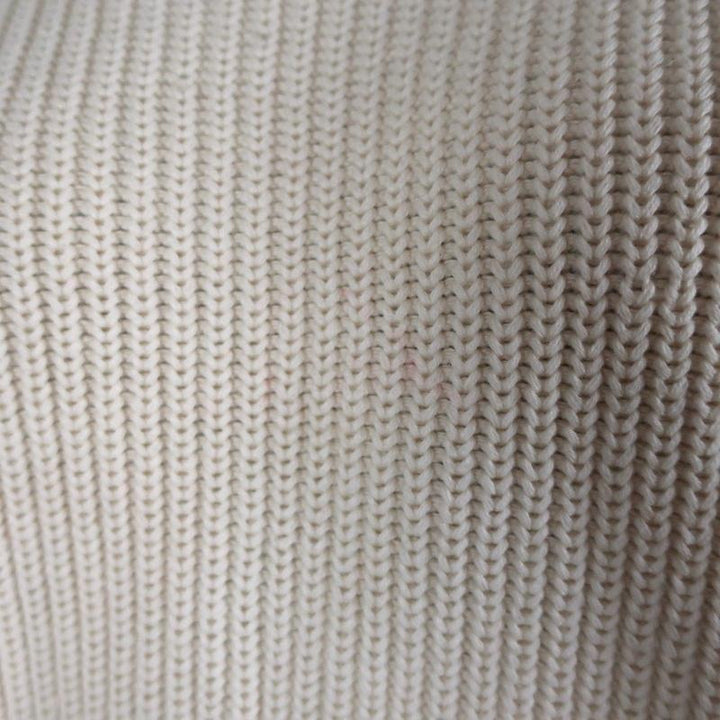 Paul &amp; Joe Sister Sweater Neron Ivory Ribbed Knit Size 2 Crewneck Pullover available at CelebrityOwned.com img_4