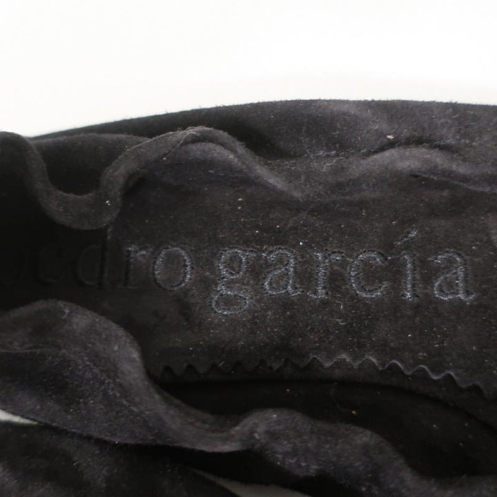 Pedro Garcia Ballet Flats Black Crystal-Embellished Suede Size 37 available at CelebrityOwned.com img_10
