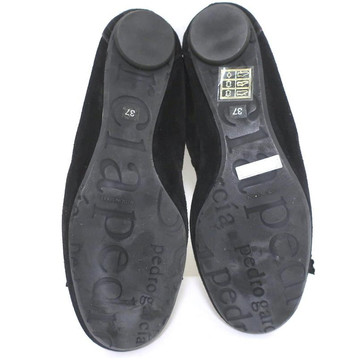 Pedro Garcia Ballet Flats Black Crystal-Embellished Suede Size 37 available at CelebrityOwned.com img_11