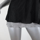 Pete Collection Tank Top Black/Gray Layered Mesh & Knit Size Extra Small available at CelebrityOwned.com img_2