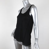Pete Collection Tank Top Black/Gray Layered Mesh & Knit Size Extra Small available at CelebrityOwned.com img_3
