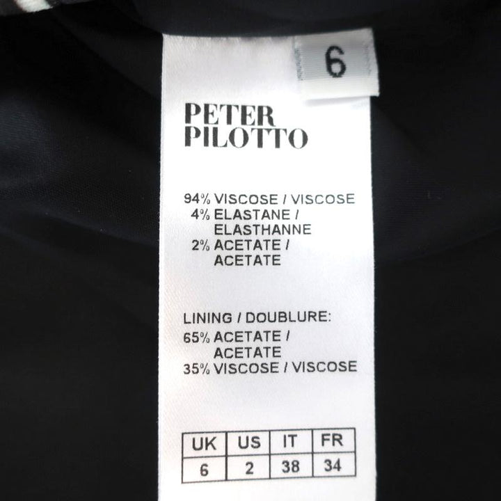 Peter Pilotto Dress Mirrored Print Crepe Size US 2 Short Sleeve Belted Sheath available at CelebrityOwned.com img_8