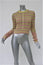 Philosophy di Lorenzo Serafini Metallic Striped Sweater Size 6 Shrunken Pullover
