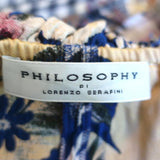 Philosophy di Lorenzo Serafini Ruffled Strapless Top Blue Floral Print Size 6 available at CelebrityOwned.com img_6