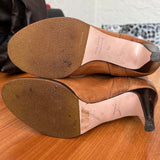 L'Autre Chose Knee High Boots Caramel Leather Size 37