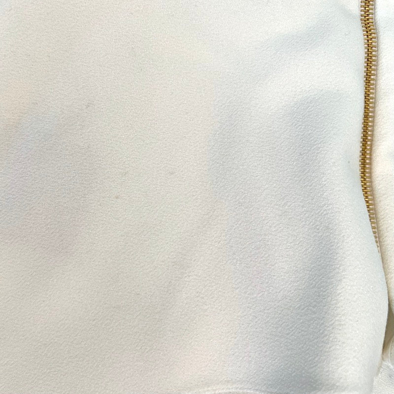 Roland Mouret Asymmetric Peplum Top Almeley Cream Crepe Size US 4