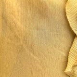 Ulla Johnson Ruffle Blouse Cassan Mustard Chiffon Size 2 Bell Sleeve Top