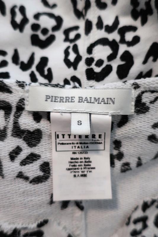 Pierre Balmain Top White/Black Print Cotton Size Sm – Celebrity Owned