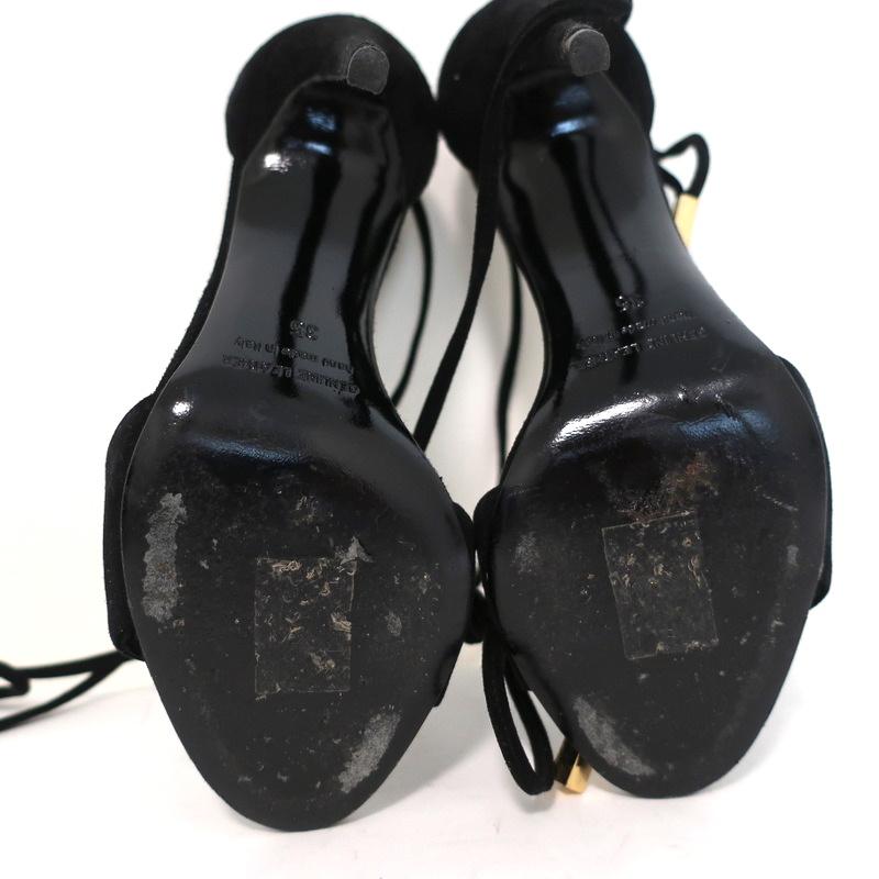 Pierre Hardy Blondie Sandals Black Suede Size 35 Open Toe Ankle Wrap Heels available at CelebrityOwned.com img_10