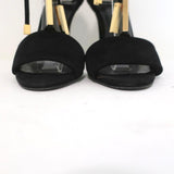 Pierre Hardy Blondie Sandals Black Suede Size 35 Open Toe Ankle Wrap Heels available at CelebrityOwned.com img_4