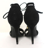 Pierre Hardy Blondie Sandals Black Suede Size 35 Open Toe Ankle Wrap Heels available at CelebrityOwned.com img_7