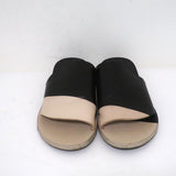 Pierre Hardy Slide Sandals Black & Beige Bicolor Leather Size 37 Open Toe Flat available at CelebrityOwned.com img_3