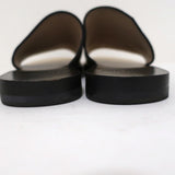 Pierre Hardy Slide Sandals Black & Beige Bicolor Leather Size 37 Open Toe Flat available at CelebrityOwned.com img_7