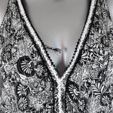 Poupette St Barth Romper Bety White/Black Floral Print Size Extra Small available at CelebrityOwned.com img_2