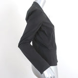 Prada Blazer Black Stretch Cotton Size 44 Three-Button Jacket available at CelebrityOwned.com img_4