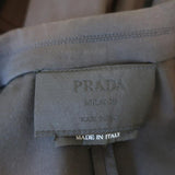 Prada Blazer Black Stretch Cotton Size 44 Three-Button Jacket available at CelebrityOwned.com img_6