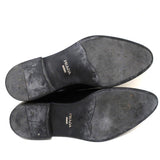 Prada Cap Toe Oxfords Black Spazzolato Leather Size 7.5 Lace-Up Loafers available at CelebrityOwned.com img_10